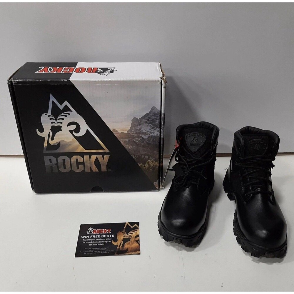 Rocky Boots Alpha Force Composite Toe Waterproof Work Boots Men's Size 5.5